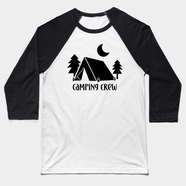 Camping Baseball T-Shirt by Xtian Dela ✅